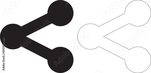 Black and white link icons