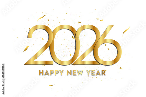 Happy New Year 2026 Celebration PNG