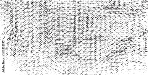 Black and white vector pattern of chaotic pencil scribbles and lines. Background template. Hand drawn illustration. EPS10.