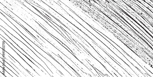 Black and white vector pattern of chaotic pencil scribbles and lines. Background template. Hand drawn illustration. EPS10.