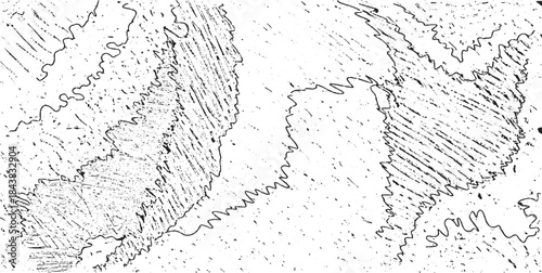 Black and white vector pattern of chaotic pencil scribbles and lines. Background template. Hand drawn illustration. EPS10.