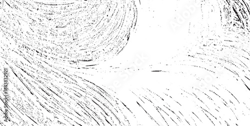 Black and white vector pattern of chaotic pencil scribbles and lines. Background template. Hand drawn illustration. EPS10.