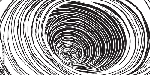 Circular starburst explosion texture. Distressed uneven grunge background. Abstract vector illustration. Overlay to create interesting effect and depth. Isolated on white background.