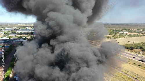 Major Industrial Blaze, Huge Factory Fire Incident Highlighting Severe Insurance Risk and Property Destruction,