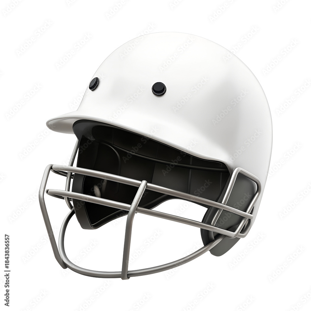 Naklejka premium Cricket helmet png player safety helmet png cricket headgear png protective sports helmet png full face cricket mask png professional cricket gear png transparent background image 