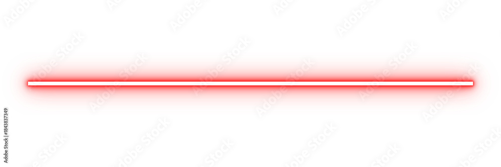 Obraz premium Red glowing horizontal line