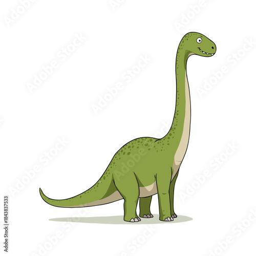 Cute Brachiosaurus Clipart 03