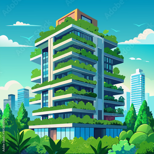 vector illustration of a city