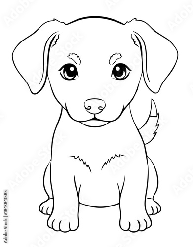 Cachorro Filhote Cartoom.eps