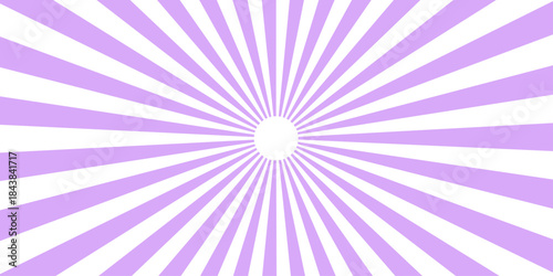 Vintage wallpaper with rays in circus style, vector illustration. Sunburst Pattern Background Rays Sunburst background. The rising sun purple color Sunburst Pattern Background. effect comic simply ray