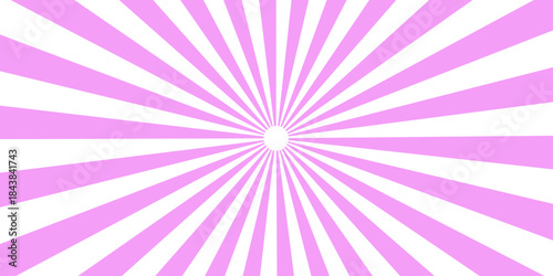 Vintage wallpaper with rays in circus style, vector illustration. Sunburst Pattern Background Rays Sunburst background. The rising sun purple color Sunburst Pattern Background. effect comic simply ray