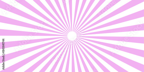 Vintage wallpaper with rays in circus style, vector illustration. Sunburst Pattern Background Rays Sunburst background. The rising sun purple color Sunburst Pattern Background. effect comic simply ray