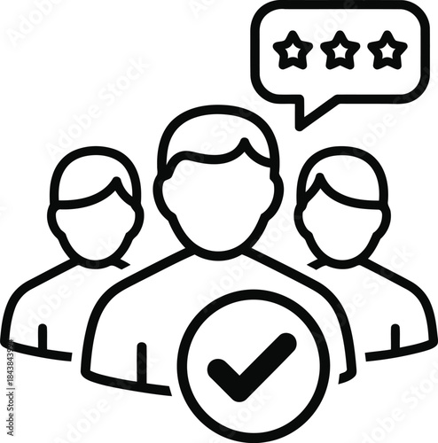 People giving positive feedback to person