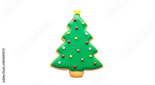 Wallpaper Mural A festive gingerbread cookie shaped like a decorated Christmas tree, perfect for holiday celebrations. Torontodigital.ca