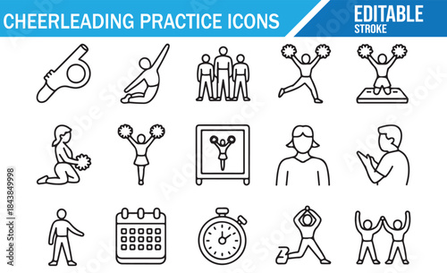 Professional Industrial Access and Rescue Line Symbols.