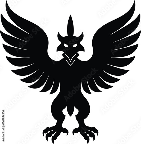 garuda mythological bird of india vector art