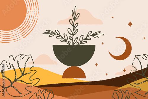 vector illustration of a plant
