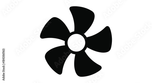 A stark black floral design with a central void presenting a striking visual silhouette