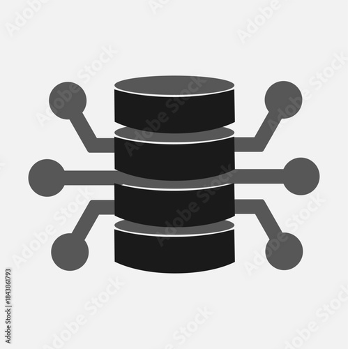 Connected Database Network — Black Version