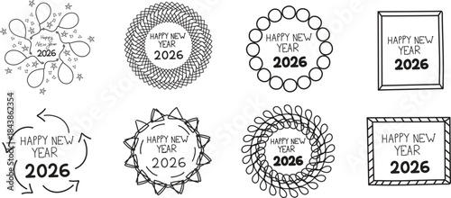 A collection of vintage vector icons and Easter-themed labels, banners, and frames with floral, round, and ornate retro design elements