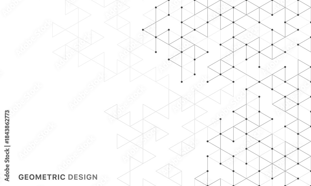 Fototapeta premium Abstract vector background with a geometric pattern of triangle shapes. Graphic design element 