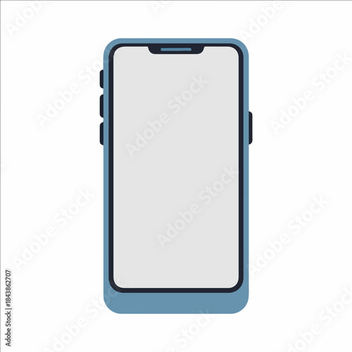 Smartphone Icon: Modern smartphone icon with a blank screen, signifying connectivity and communication in the digital age.