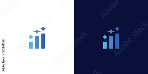 Innovate financial growth logo icon design