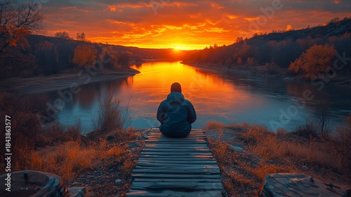 Calm Emotion Relaxed Person In A Calm Environment