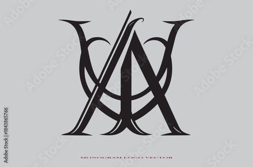AU letter mark and monogram branding logo design with a leaf. And your best choice.	