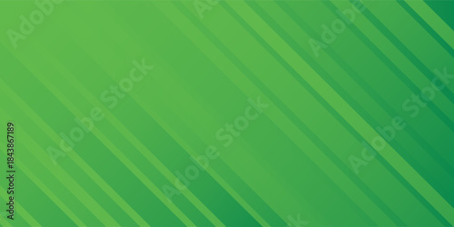Abstract Geometric Green Background with Diagonal Lines and Gradient. Can Be Used for Cover Design, Poster and Advertising.