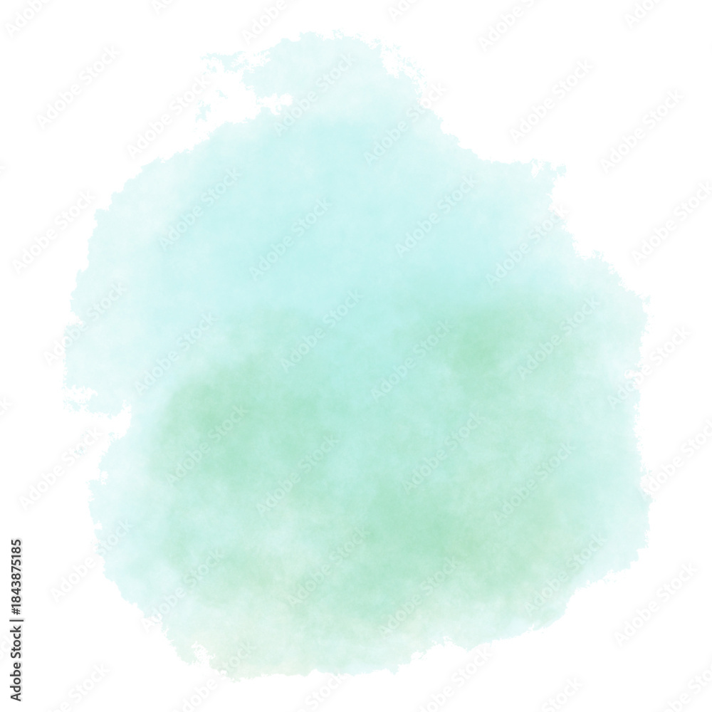 Fototapeta premium Abstract watercolor paint shape.