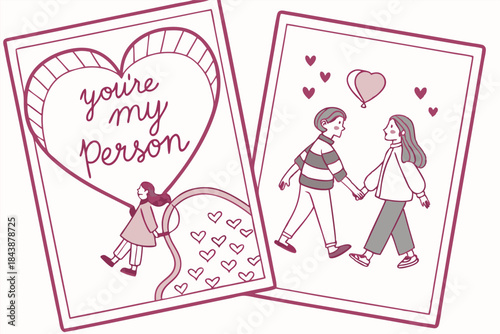 card with you re my person on the front with hand