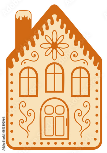 Gingerbread Cottage — Oatmeal Christmas Cookie House