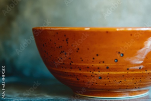 Minimalistic design of a traditional ceramic soup bowl for culinary inspirations