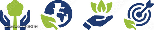 environment, protection, sustainability, ecology, nature, earth, globe, tree, hands, leaf, growth, conservation, green, blue, icon, symbol, save, care, target, goal, future, planet, organic, renewable
