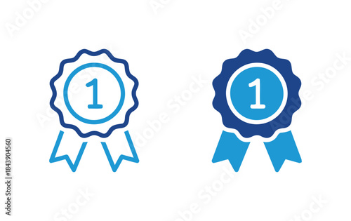 First place ribbon winner champion