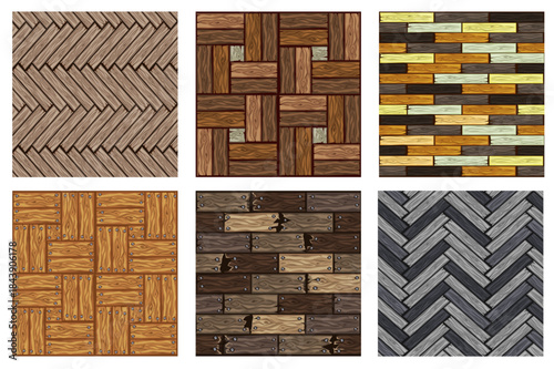 wood blocks seamless pattern