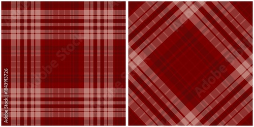 Red Plaid and Tartan Checkered Fabric Patterns