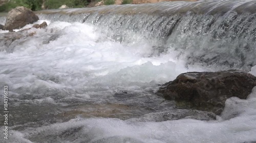 A river flowing down the mountainside