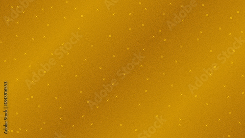 Gold Glitter Sparkle Background with Shining Cross Stars
