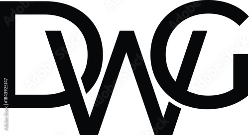 Vector DWG minimalist logo