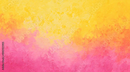 Bright colorful gradient background with a painterly texture in yellow and pink hues