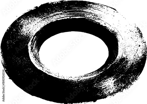 Black and white abstract torque stencil illustration design for modern art posters