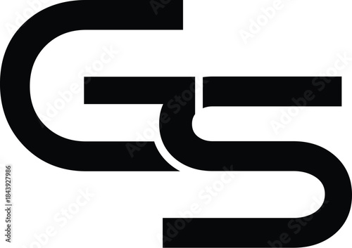 Vector GS modern logo