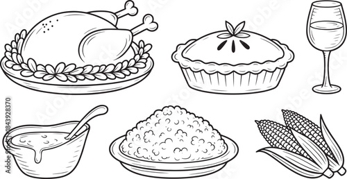 "Hand-Drawn Vegetables Vector Icons Set - Carrots, Tomatoes, Corn, Bell Peppers, and More"