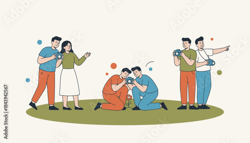 Partners join a photography workshop capturing candid moments and learning to see the world through each others lenses.