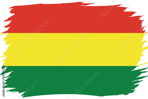 Flag of Bolivia. Bolivian national symbol in official colors. Template icon. Abstract vector background.