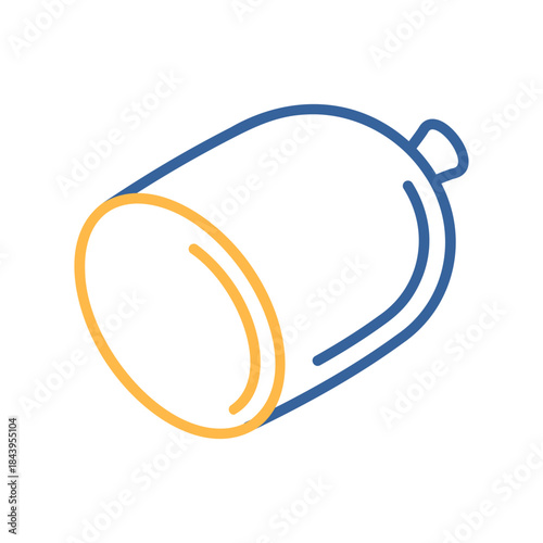 Cooked Sausage Roll Minimalistic Flat Icon