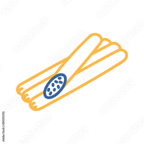 Hunting Sausages Minimalistic Flat Icon Set
