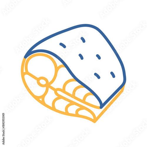 Mackerel Fish Fillet Minimalistic Flat Icon